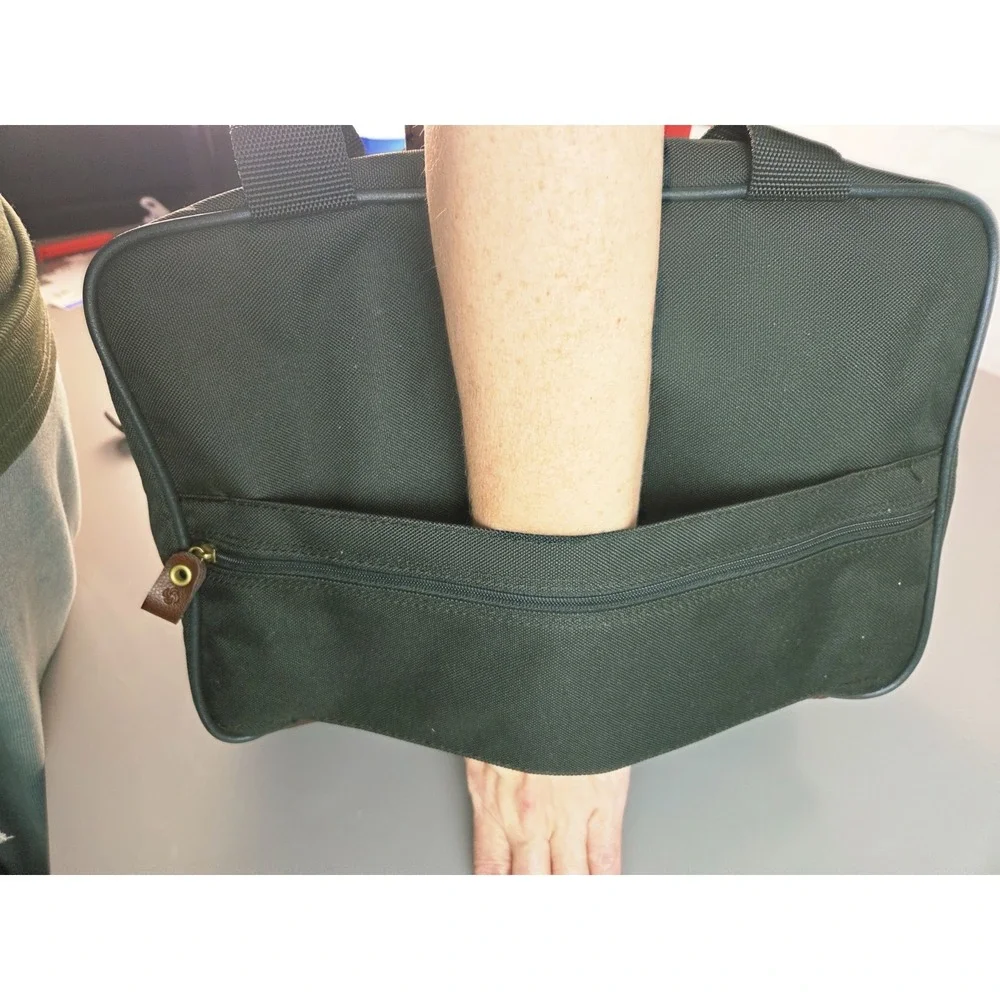 Samsonite Vintage Travel Bag‎ 15x9x7 Dark Green No Shoulder Strap